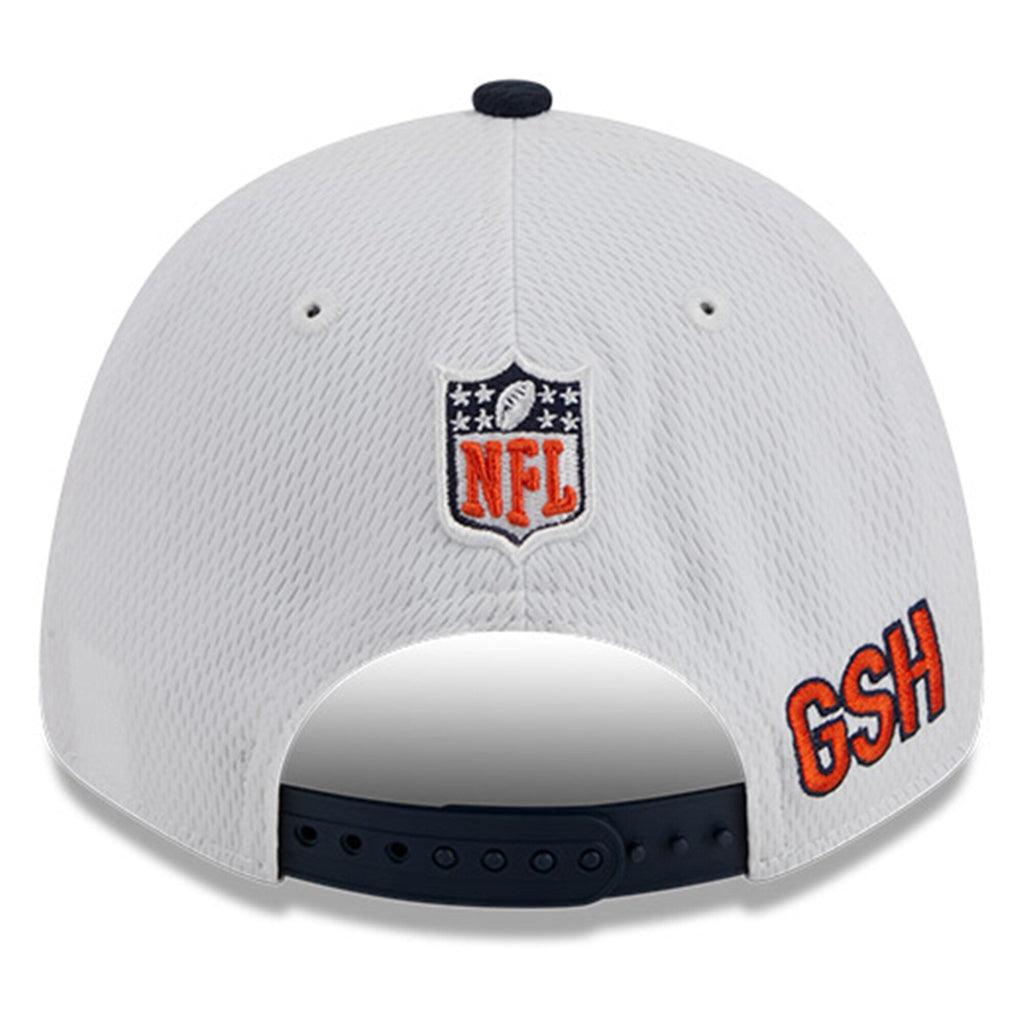 Chicago Bears New Era White/Navy 2023 NFL Sideline Secondary Logo 9FORTY Adjustable Hat for Men product image 4, provided