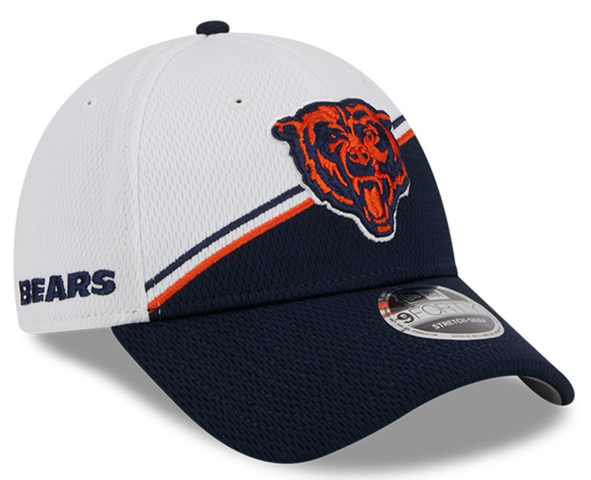 Chicago Bears New Era White/Navy 2023 NFL Alternate Logo 9FORTY Adjustable Hat for Men product image 1, provided for visual