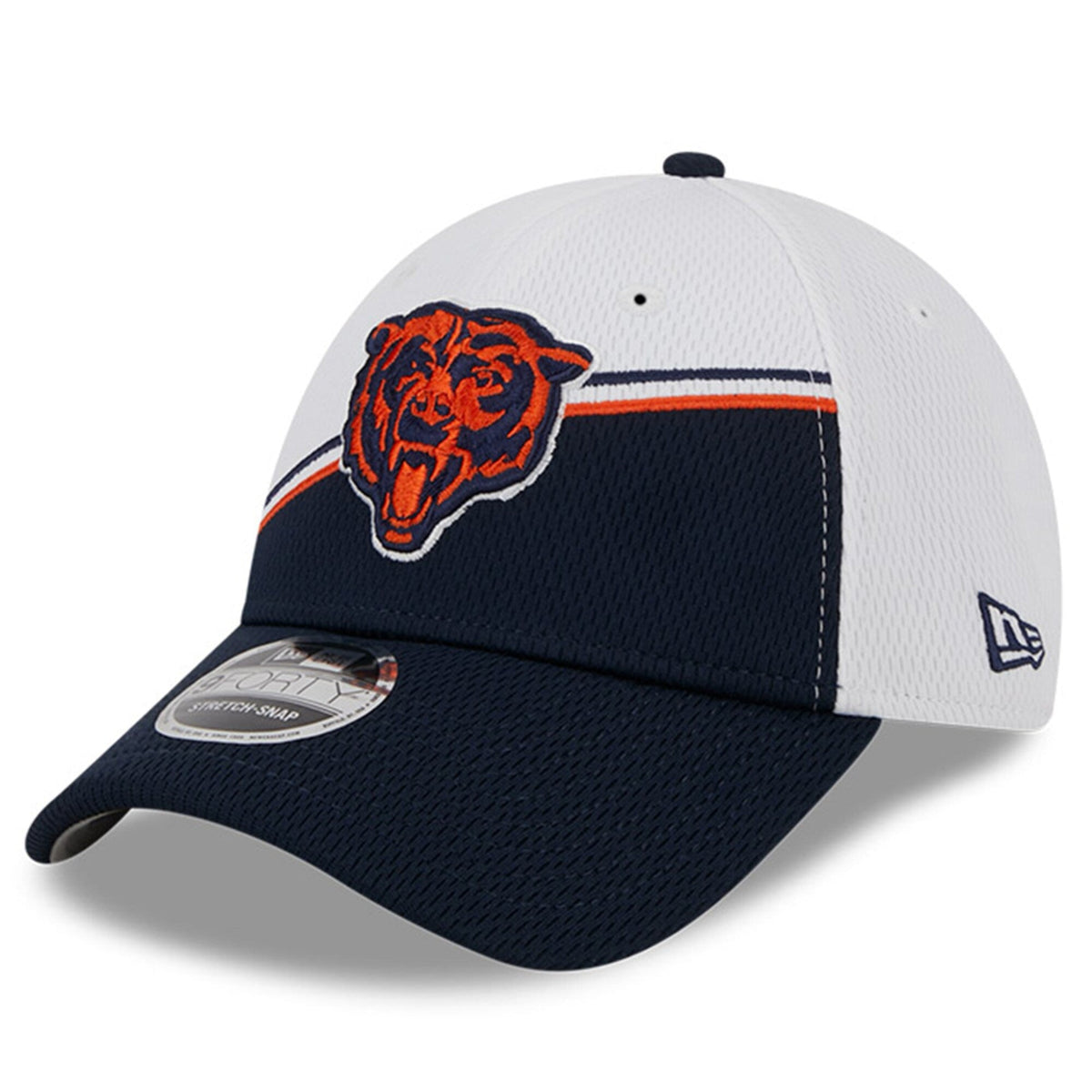 Chicago Bears New Era White/Navy 2023 NFL Alternate Logo 9FORTY Adjustable Hat for Men product image 3, provided for visual