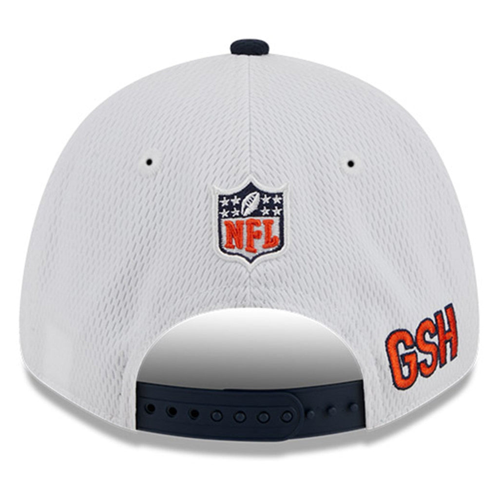 Chicago Bears New Era White/Navy 2023 NFL Alternate Logo 9FORTY Adjustable Hat for Men product image 4, provided for visual
