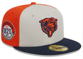 Chicago Bears New Era Cream/Navy 2023 Sideline Historic 59FIFTY Fitted Hat for Men product image 1, provided for visual