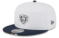 Chicago Bears New Era White/Navy 2025 NFL Training Camp Split Panel 9FIFTY Snapback Hat for Men product image 1, provided