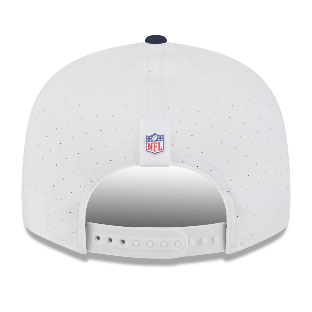 Chicago Bears New Era White/Navy 2025 NFL Training Camp Split Panel 9FIFTY Snapback Hat for Men product image 4, provided