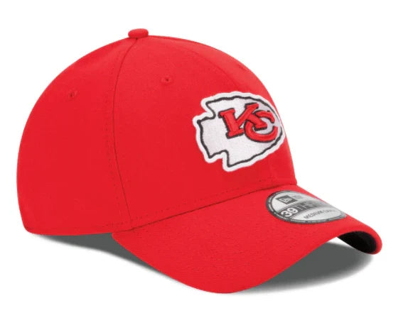 Kansas City Chiefs New Era Red Team Classic 39THIRTY Flex Hat for Men product image 3, provided for visual reference and