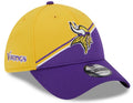 Minnesota Vikings Primary Logo New Era Yellow/Purple 2023 Sideline 39THIRTY Flex Hat for Men product image 1, provided for