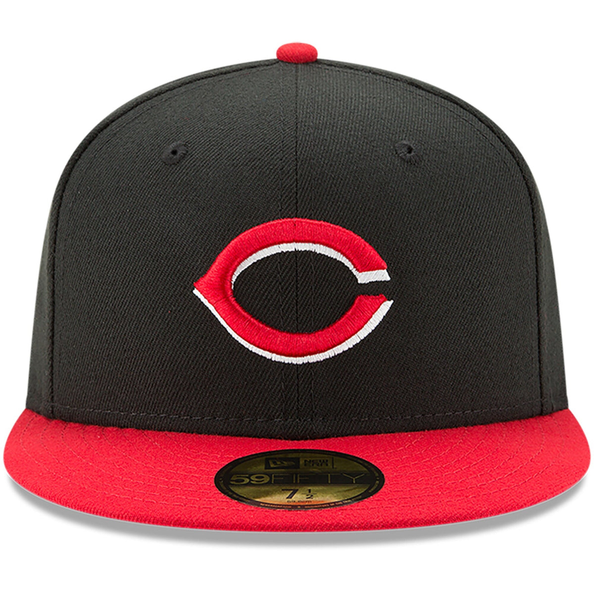 Cincinnati Reds New Era Black/Red Alternate Authentic Collection On-Field 59FIFTY Fitted Hat for Men product image 2,