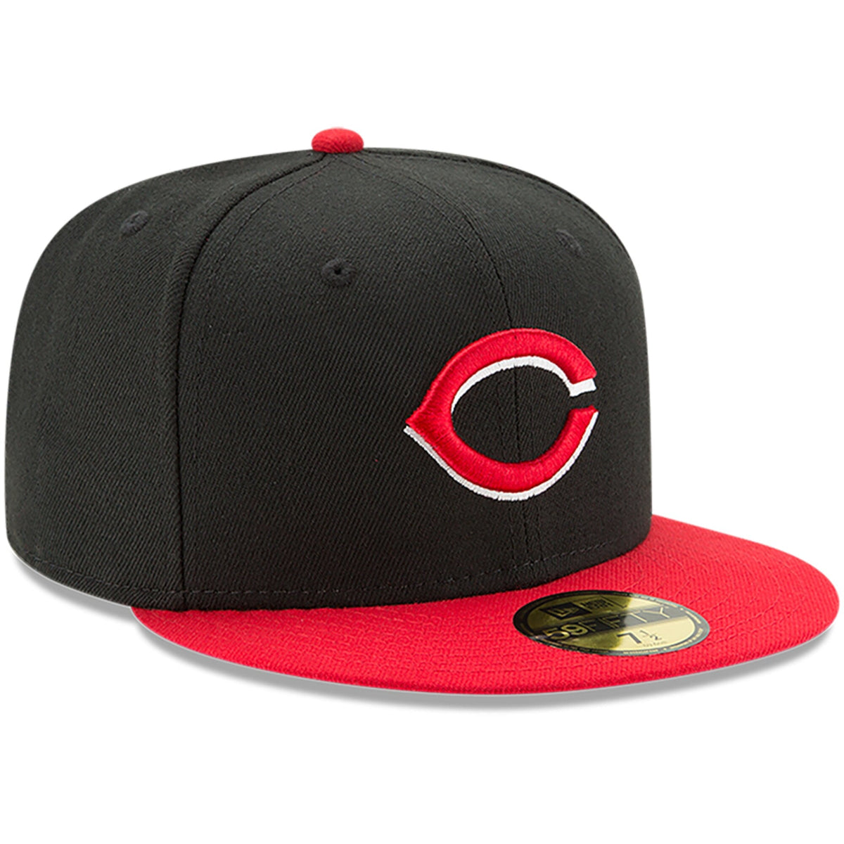 Cincinnati Reds New Era Black/Red Alternate Authentic Collection On-Field 59FIFTY Fitted Hat for Men product image 3,