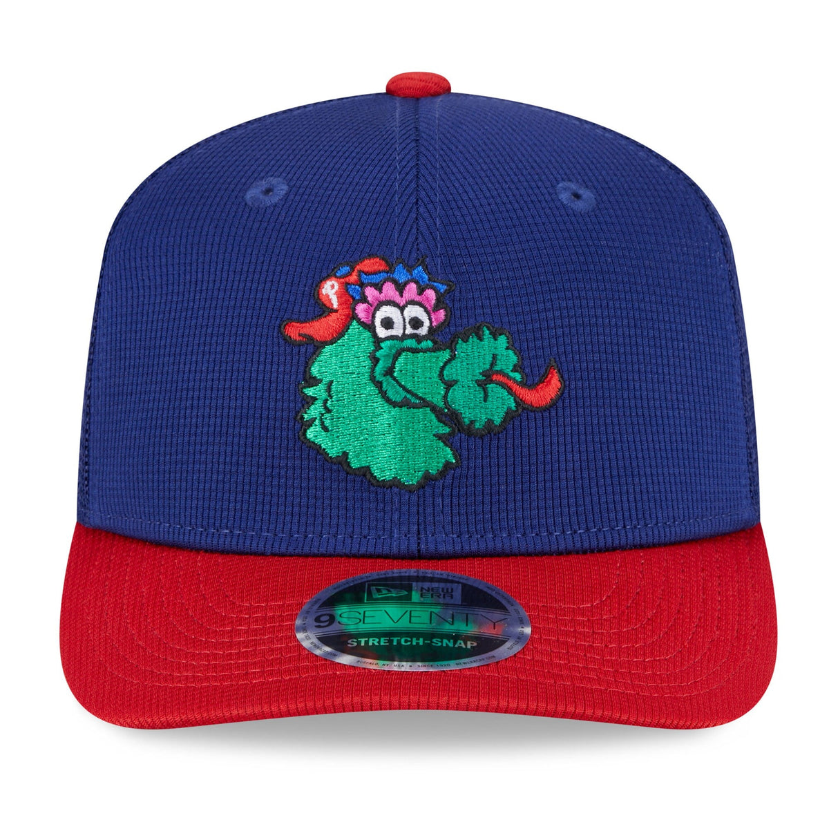 Philadelphia Phillies New Era Deep Blue/Red Batting Practice 9SEVENTY Trucker Hat product image 2, provided for visual