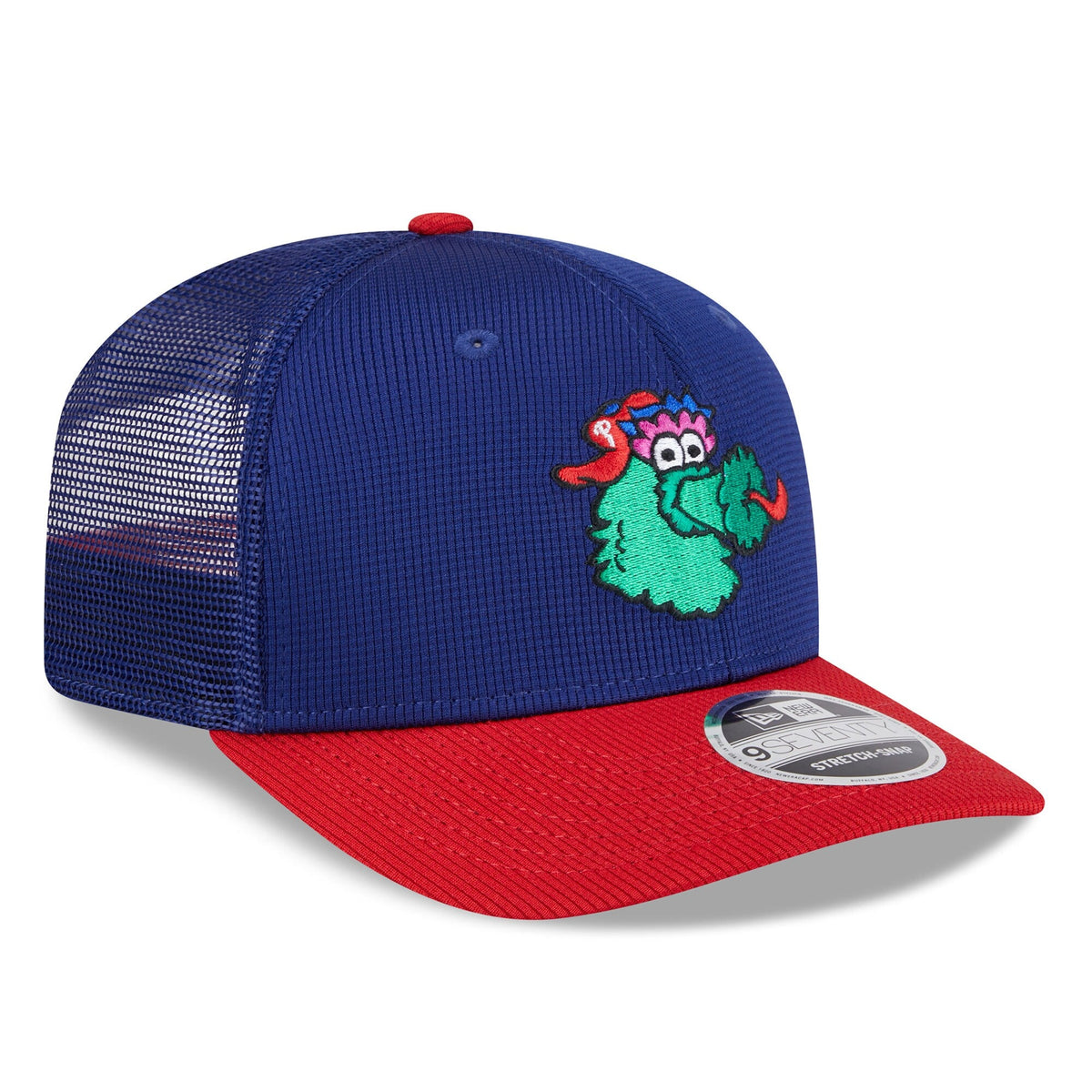 Philadelphia Phillies New Era Deep Blue/Red Batting Practice 9SEVENTY Trucker Hat product image 3, provided for visual