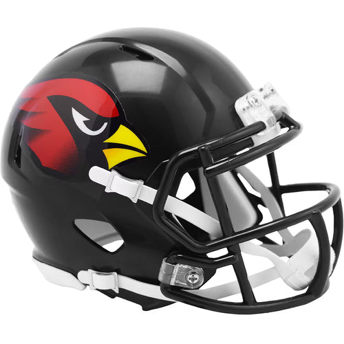 Arizona Cardinals Black Alternate Speed Mini Helmet product image 1, provided for visual reference and product detail review