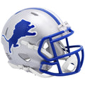 Detroit Lions 1983-2002 Silver Speed Mini Helmet product image 1, provided for visual reference and product detail review