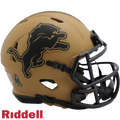 Detroit Lions 2023 NFL Salute to Service Riddell Speed Mini Helmet product image 1, provided for visual reference and