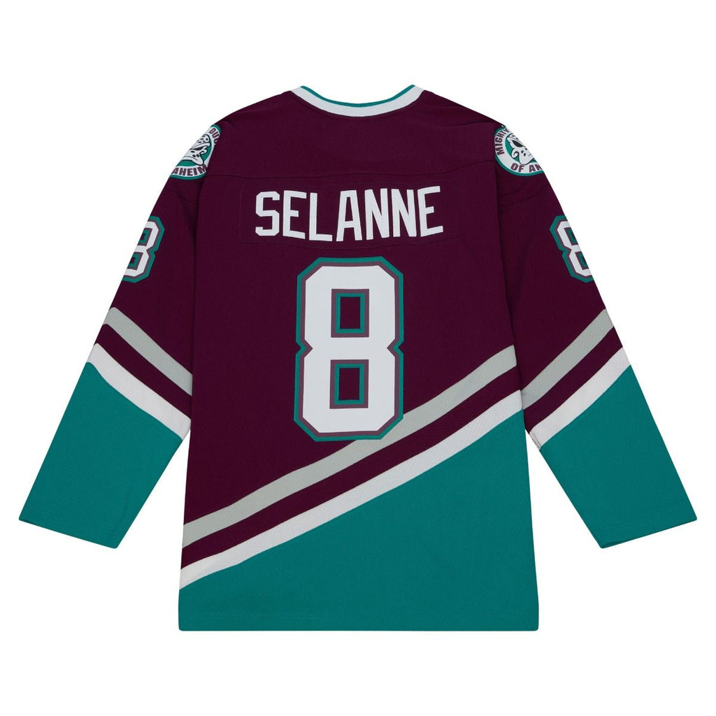 Teemu Selanne Anaheim Ducks Mitchell & Ness 1996/97 Blue Line Player Jersey -Purple for Men product image 2, provided for