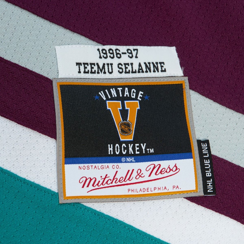 Teemu Selanne Anaheim Ducks Mitchell & Ness 1996/97 Blue Line Player Jersey -Purple for Men product image 4, provided for