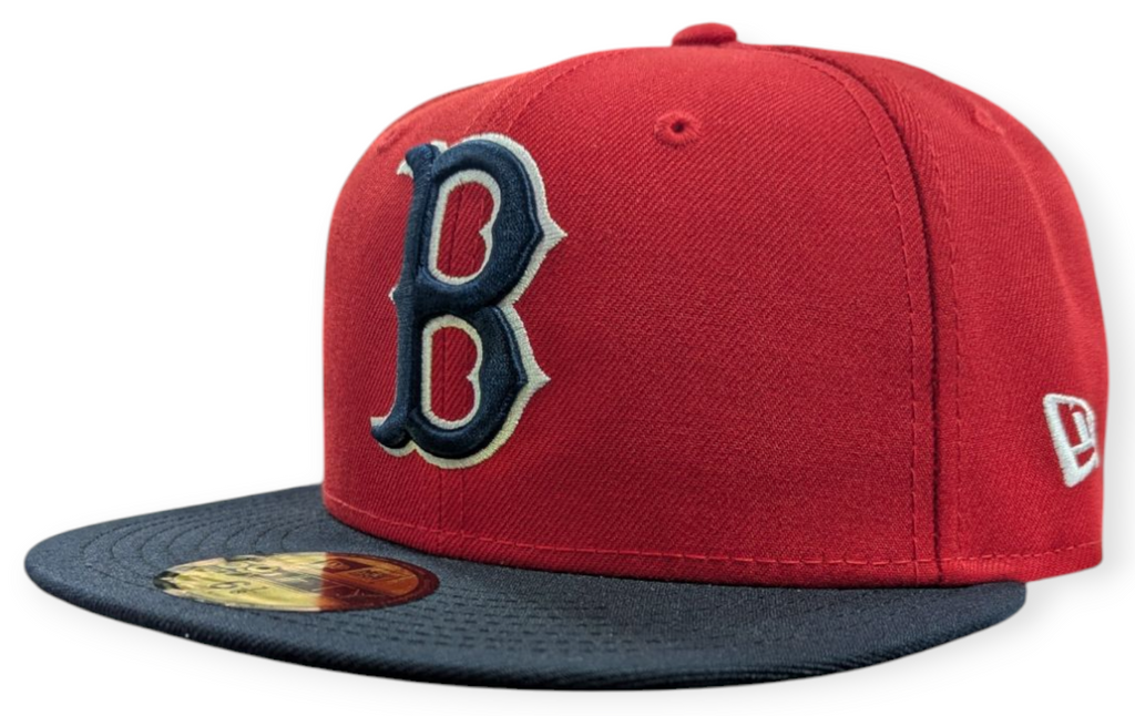Boston Red Sox Cooperstown Collection 1975 New Era Classics 2 Tone Scarlet/Red 59FIFTY Fitted Hat product image 1, provided