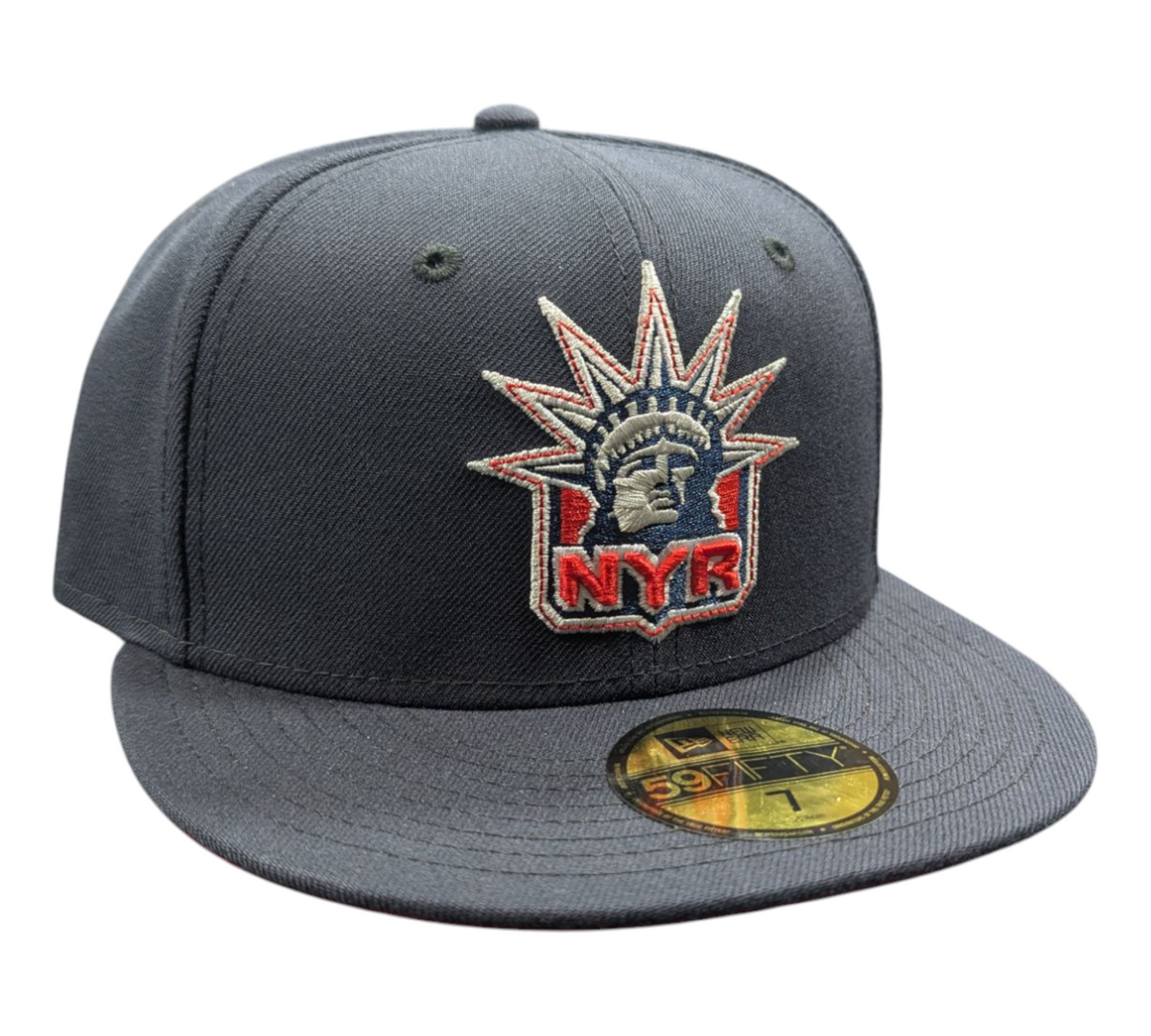 New York Rangers New Era Lady Liberty Navy 59FIFTY Fitted Hat product image 3, provided for visual reference and product