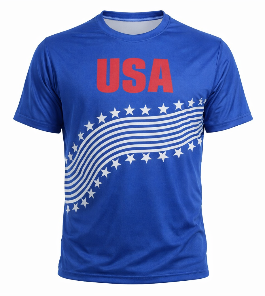 USA Soccer Royal 2026 FIFA World Cup Performance T-Shirt for Men product image 1, provided for visual reference and product