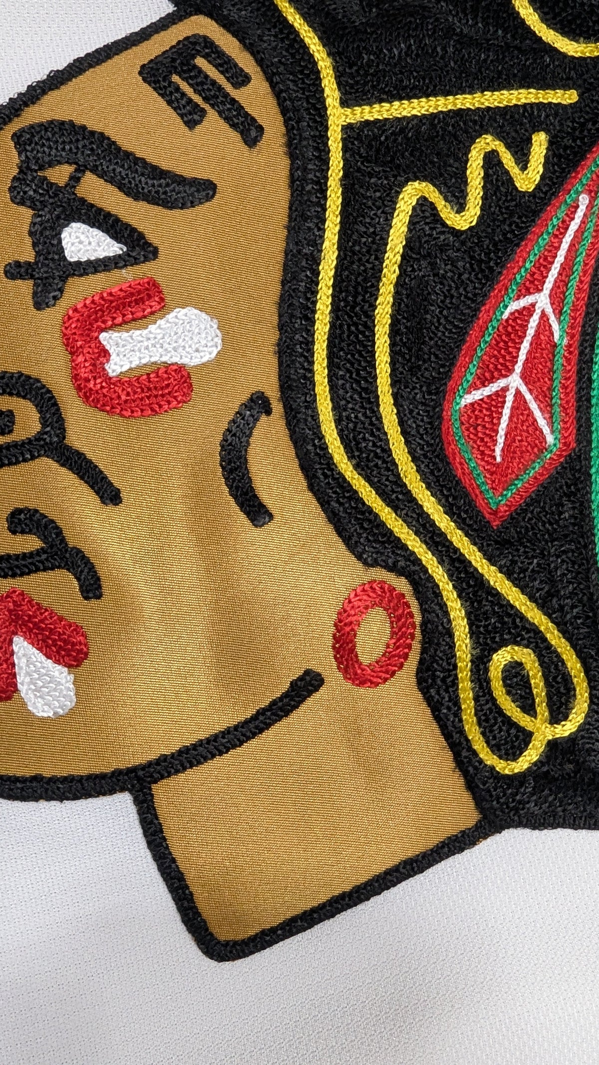 Chicago Blackhawks Made in Canada Adidas White Authentic Pro Jersey product image 4, provided for visual reference and