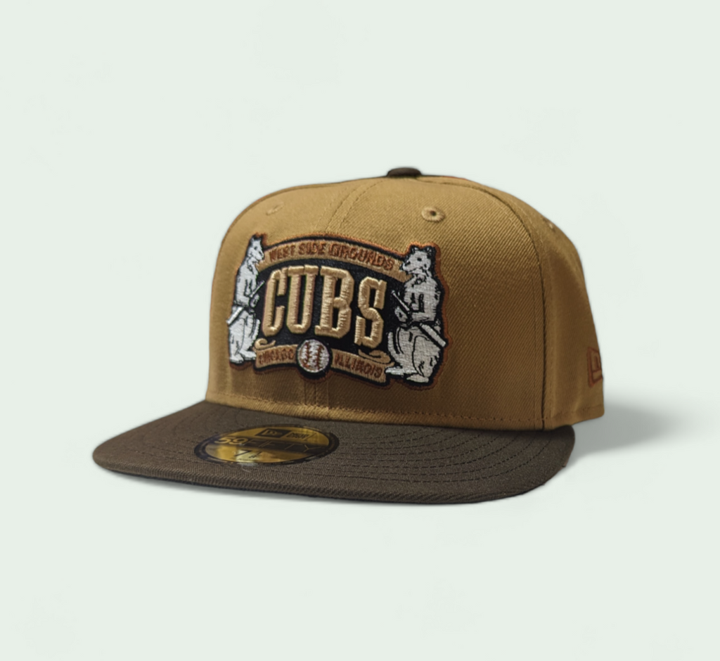 Chicago Cubs New Era West Side Grounds Wheat/Walnut 59FIFTY Fitted Hat product image 3, provided for visual reference and