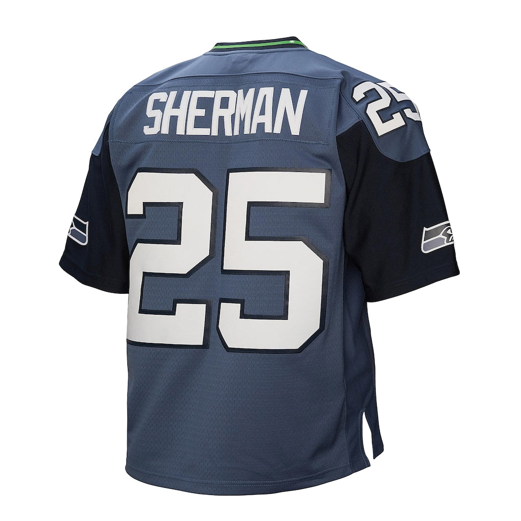Seattle Seahawks Richard Sherman Mitchell & Ness Blue 2011 Legacy Replica Jersey for Men product image 3, provided for