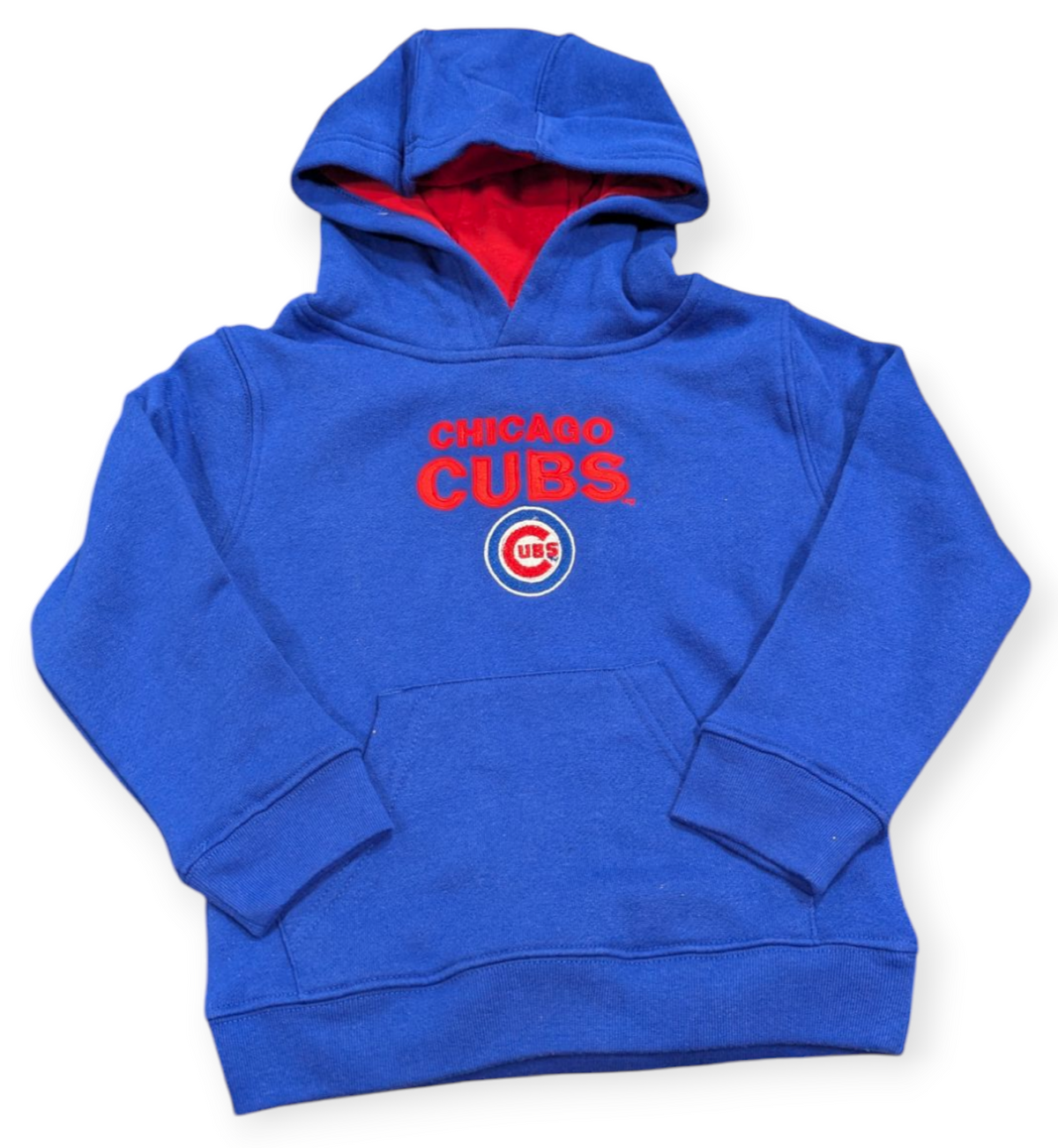 Chicago Cubs Child Royal Blue Pullover Hoodie Sweatshirt product image 1, provided for visual reference and product detail