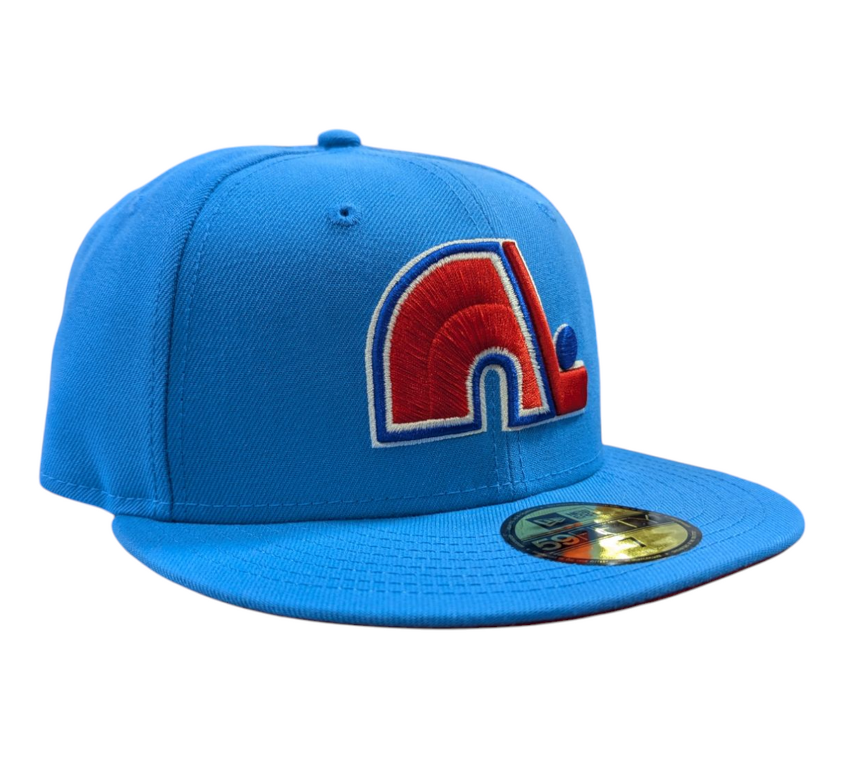 Quebec Nordiques New Era Sky Blue Fleur-De-Lis 59FIFTY Fitted Hat product image 3, provided for visual reference and product