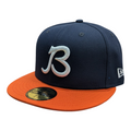 Chicago Bears 2 Tone Navy/Orange Coach New Era 59FIFTY Fitted Hat product image 1, provided for visual reference and product