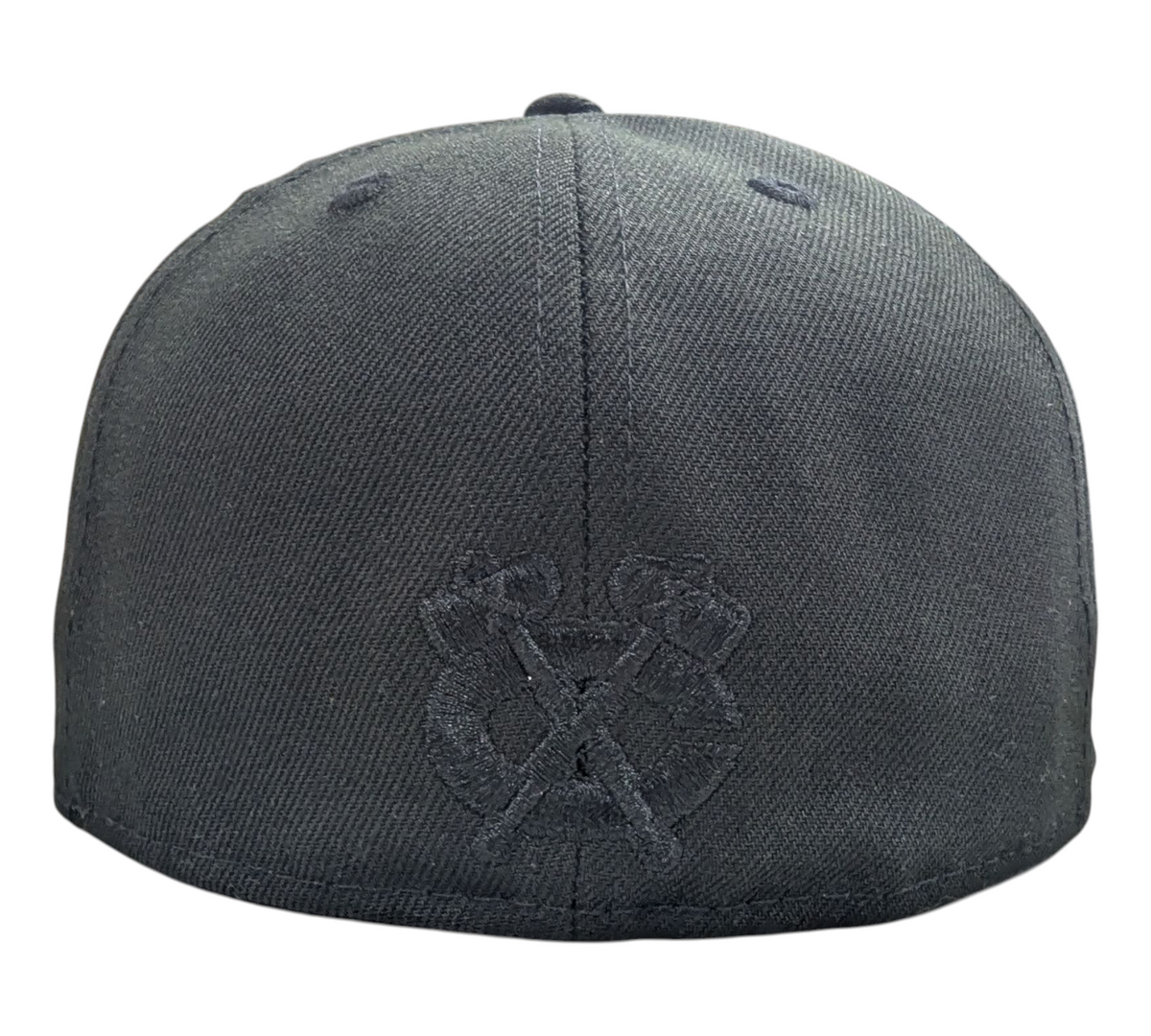 Chicago Blackhawks New Era Tonal Black 59FIFTY Fitted Hat product image 3, provided for visual reference and product detail