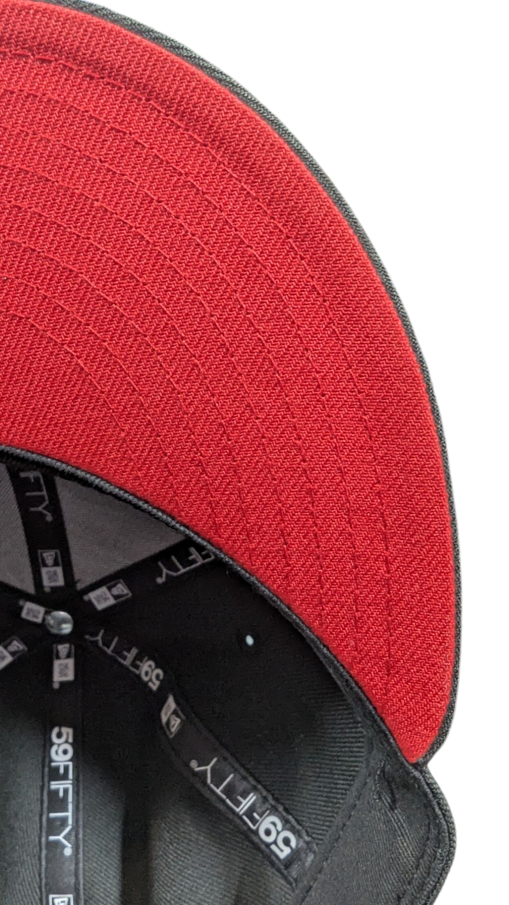 Detroit Red Wings New Era Black 59FIFTY Fitted Hat product image 5, provided for visual reference and product detail review