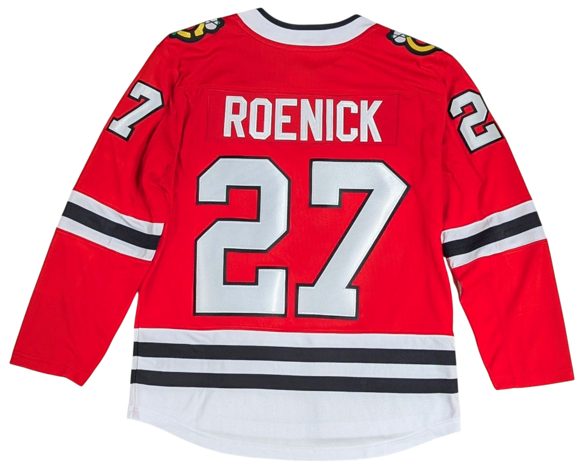 Jeremy Roenick Chicago Blackhawks Red Home Premium Twill Fanatics Breakaway Replica Jersey for Men product image 3, provided
