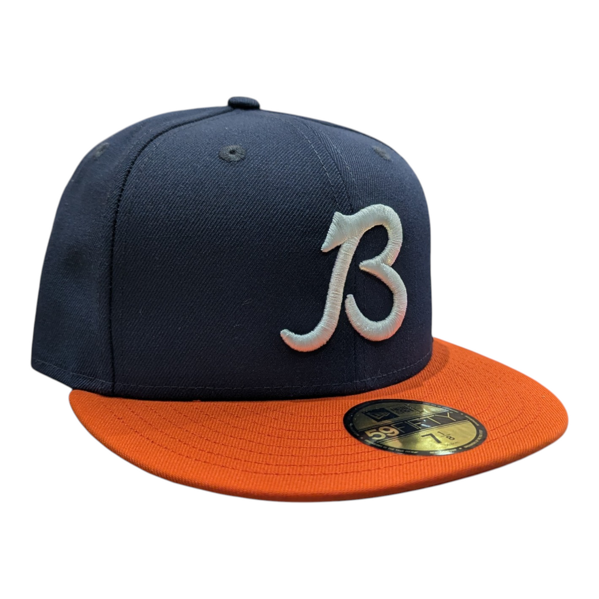 Chicago Bears 2 Tone Navy/Orange Coach New Era 59FIFTY Fitted Hat product image 3, provided for visual reference and product