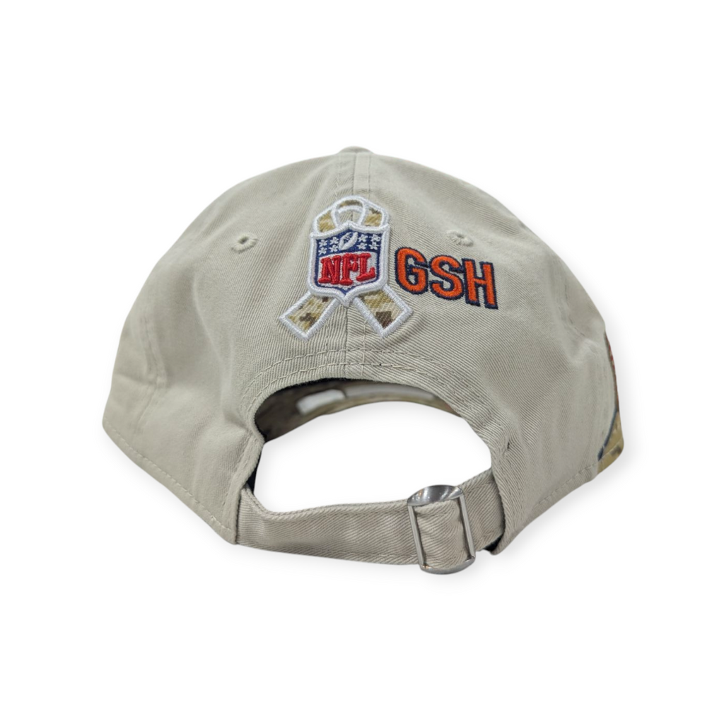 Chicago Bears 2023 Salute To Service Secondary Logo Stone/Camo 9TWENTY Adjustable Hat for Men product image 4, provided for