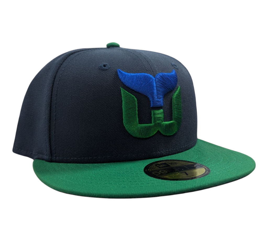 Hartford Whalers New Era Navy 59FIFTY Fitted Hat product image 3, provided for visual reference and product detail review