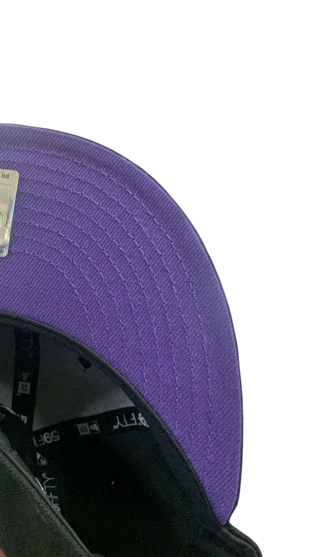 Anaheim Mighty Ducks New Era Black Wild Wing 59FIFTY Fitted Hat product image 5, provided for visual reference and product