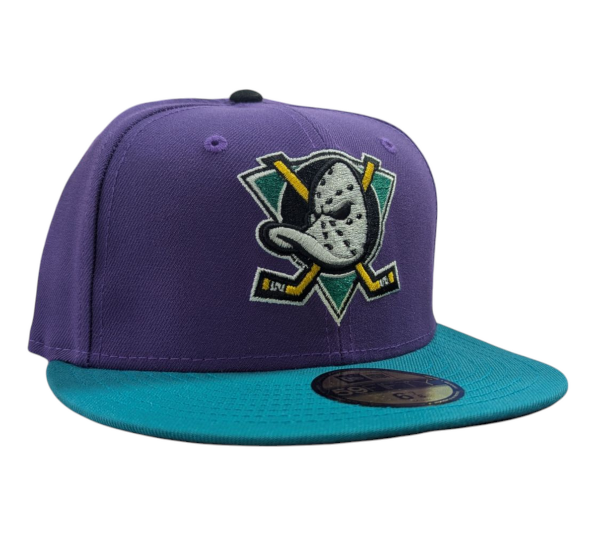 Anaheim Mighty Ducks New Era Purple/Teal Ducks Fly Together 59FIFTY Fitted Hat product image 3, provided for visual