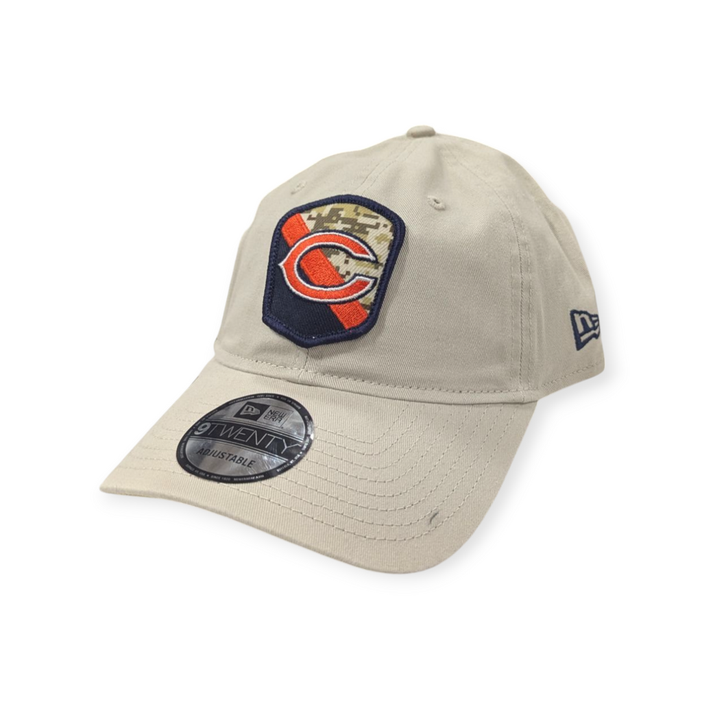 Chicago Bears 2023 Salute To Service Secondary Logo Stone/Camo 9TWENTY Adjustable Hat for Men product image 3, provided for