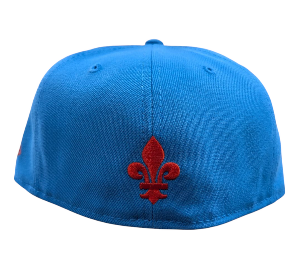 Quebec Nordiques New Era Sky Blue Fleur-De-Lis 59FIFTY Fitted Hat product image 4, provided for visual reference and product