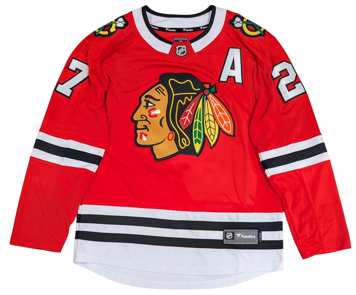 Jeremy Roenick Chicago Blackhawks Red Home Premium Twill Fanatics Breakaway Replica Jersey for Men product image 2, provided