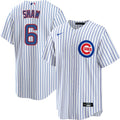 NIKE Men Chicago Cubs Matt Shaw White Home Premium Twill Replica Jersey product image 1, provided for visual reference and