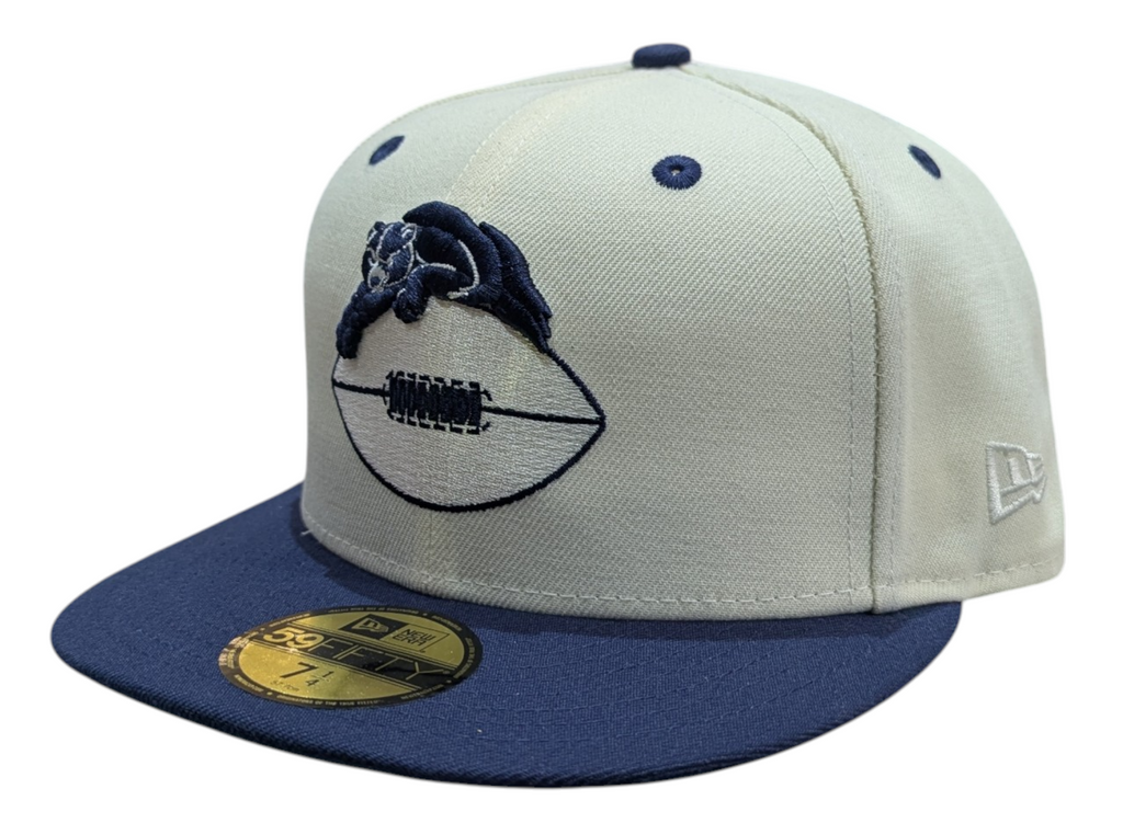 Chicago Bears Gridiron Chrome/Navy New Era 59FIFTY Fitted Hat product image 1, provided for visual reference and product