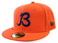 Chicago Bears "B" Logo Orange Traditions New Era 59FIFTY Fitted Hat product image 1, provided for visual reference and