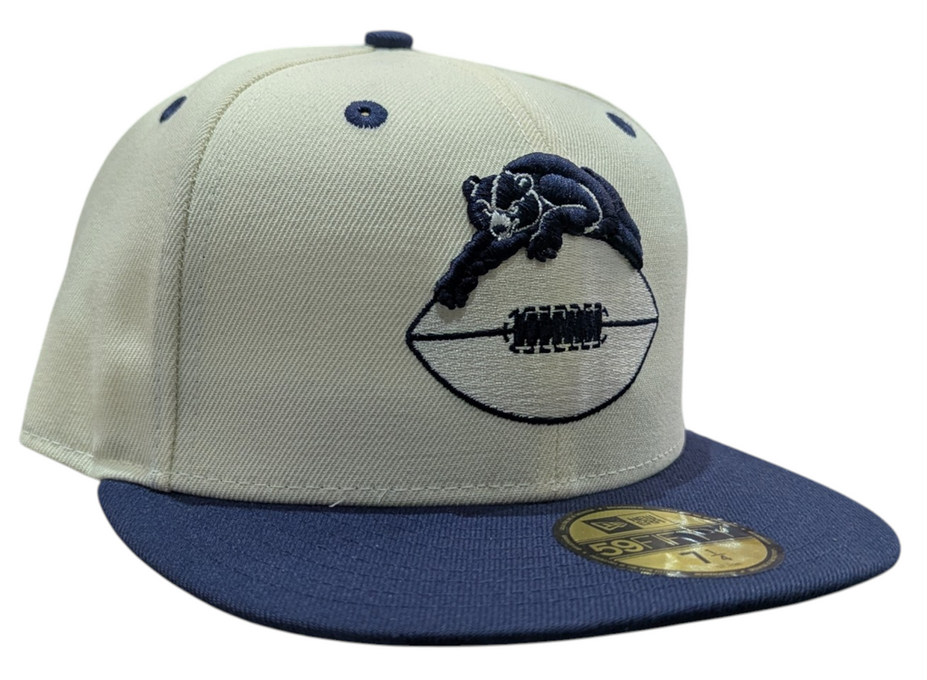 Chicago Bears Gridiron Chrome/Navy New Era 59FIFTY Fitted Hat product image 3, provided for visual reference and product