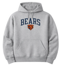 Chicago Bears Gray Champion Powerblend Fleece Pullover Hoodie for Men product image 1, provided for visual reference and