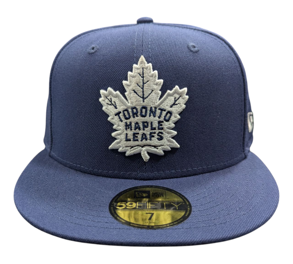 Toronto Maple Leafs New Era Navy 59FIFTY Fitted Hat product image 2, provided for visual reference and product detail review