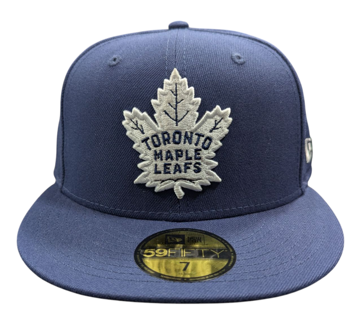 Toronto Maple Leafs New Era Navy 59FIFTY Fitted Hat product image 2, provided for visual reference and product detail review
