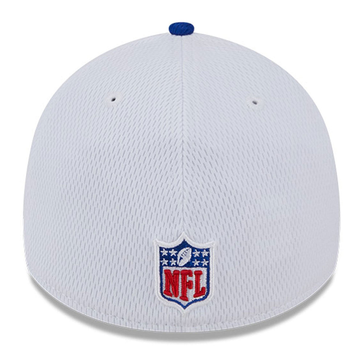 Buffalo Bills New Era White/Royal 2023 Sideline 39THIRTY Flex Hat for Men product image 4, provided for visual reference and