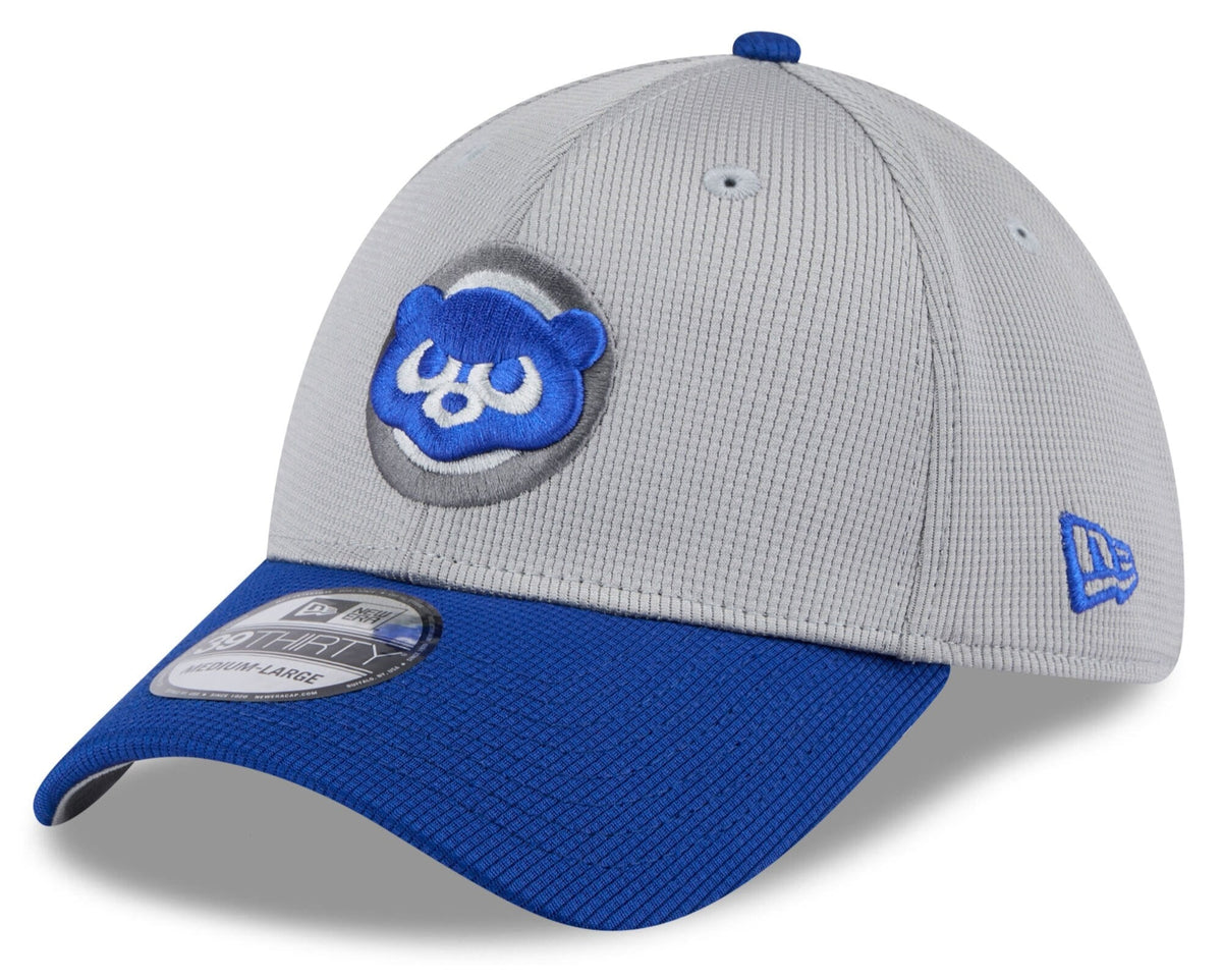 Chicago Cubs New Era 2025 Batting Practice Graphite/Royal 39THIRTY Flex-Fit Hat for Men product image 1, provided for visual