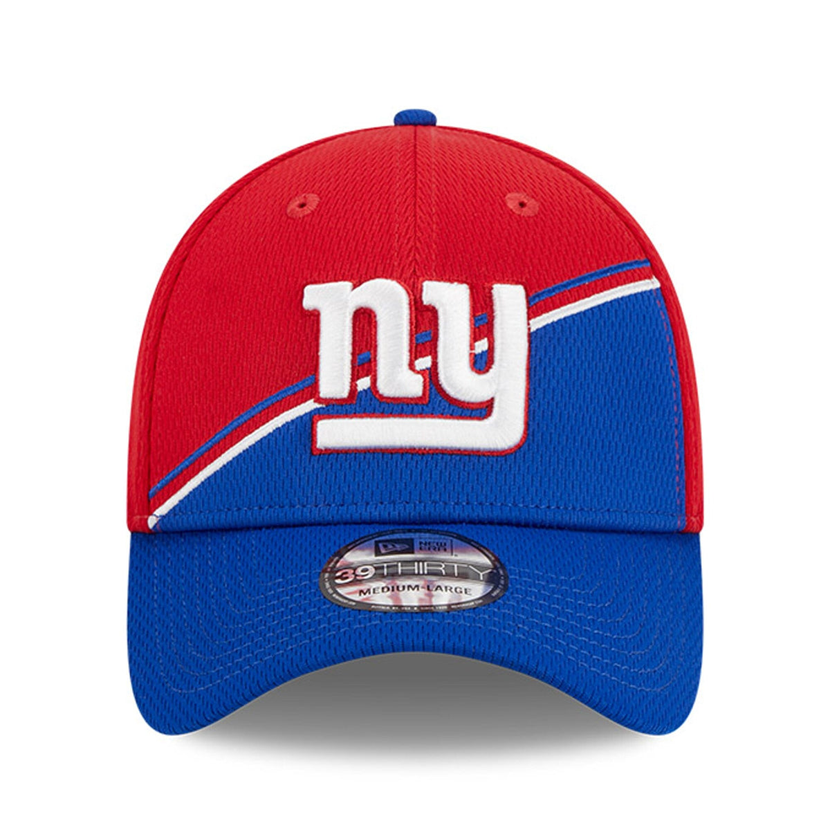 New York Giants Primary Logo New Era Red/Blue 2023 Sideline 39THIRTY Flex Hat for Men product image 2, provided for visual