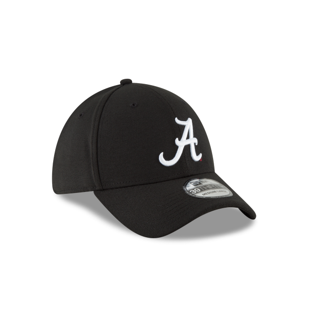 Alabama Crimson Tide New Era Black Team Classic 39THIRTY Cap product image 2, provided for visual reference and product