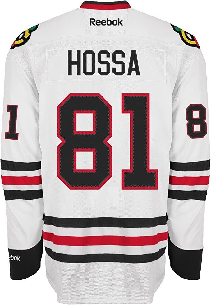 Mens Chicago Blackhawks Marian Hossa Edge 2 Authentic Road Jersey by Reebok product image 1, provided for visual reference